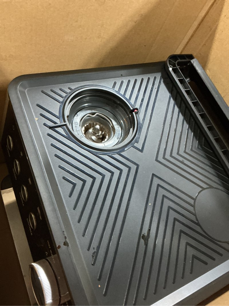 Condition photo showing As Is for (2025 Upgrade)20 Bar Espresso Machine with Built-in Anti-Clog Coffee Grinder, Expresso Coffee Machines with Milk Steam Wand/Frother/Tamping Tools,Espresso Maker with Grinder for Lattes-Charcoal