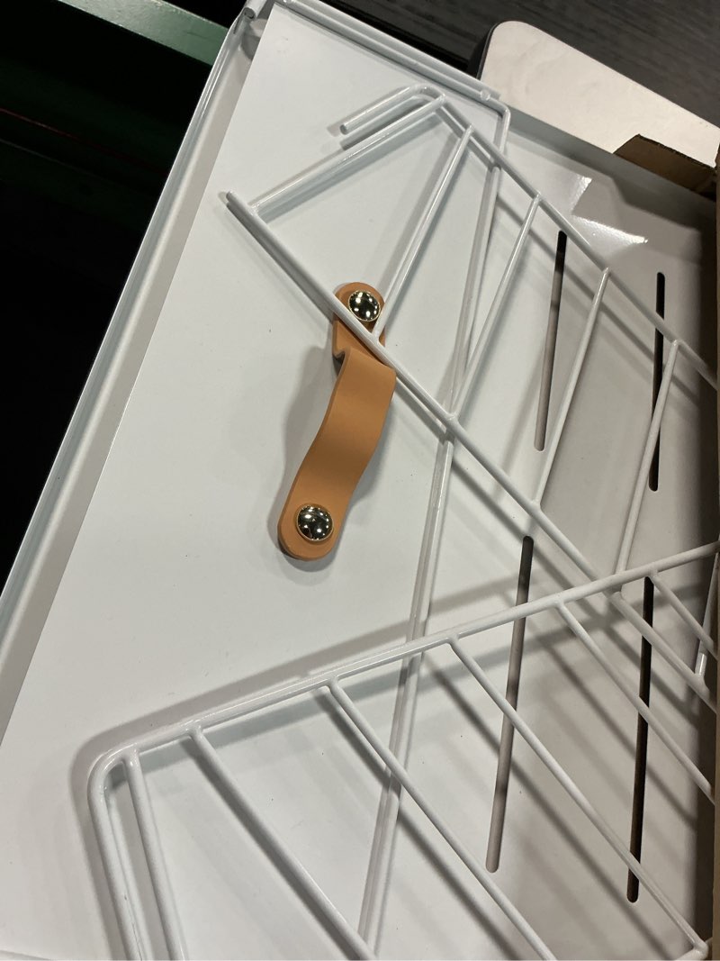 Condition photo showing Good Condition for Pull out Cabinet Organizer Fixed with Adhesive Nano Film,Heavy Duty Slide out Pantry Shelves Drawer Storage,Sliding Mesh Cabinet Basket with Handle for Kitchen, Bathroom,Home, 15.8"W X 21"D X6.2"H White (1PC) 15.8"Wide-21"Deep