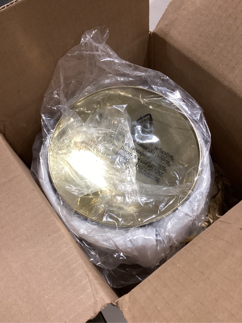 Condition photo showing Good Condition for Kraftware Black with Polished Brass 3 Qt