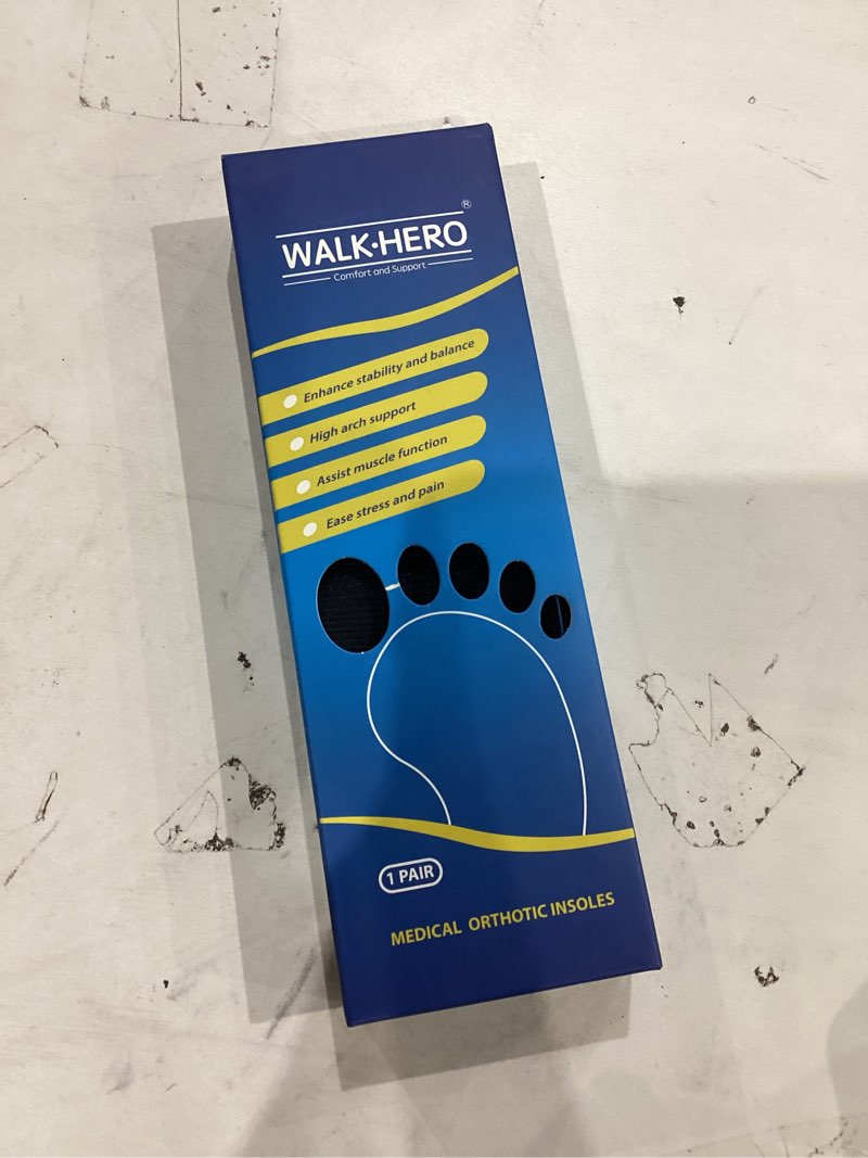 Condition photo showing Good Condition for Plantar Fasciitis Insoles for Men Women - Orthotics Inserts, Shoe Insoles Arch Support Flat Feet Inserts Work Boot Insoles for Standing All Day (Mens 7-7 1/2 | Womens 9-9 1/2) Blue Mens 7 - 7 1/2 | Womens 9 - 9 1/2