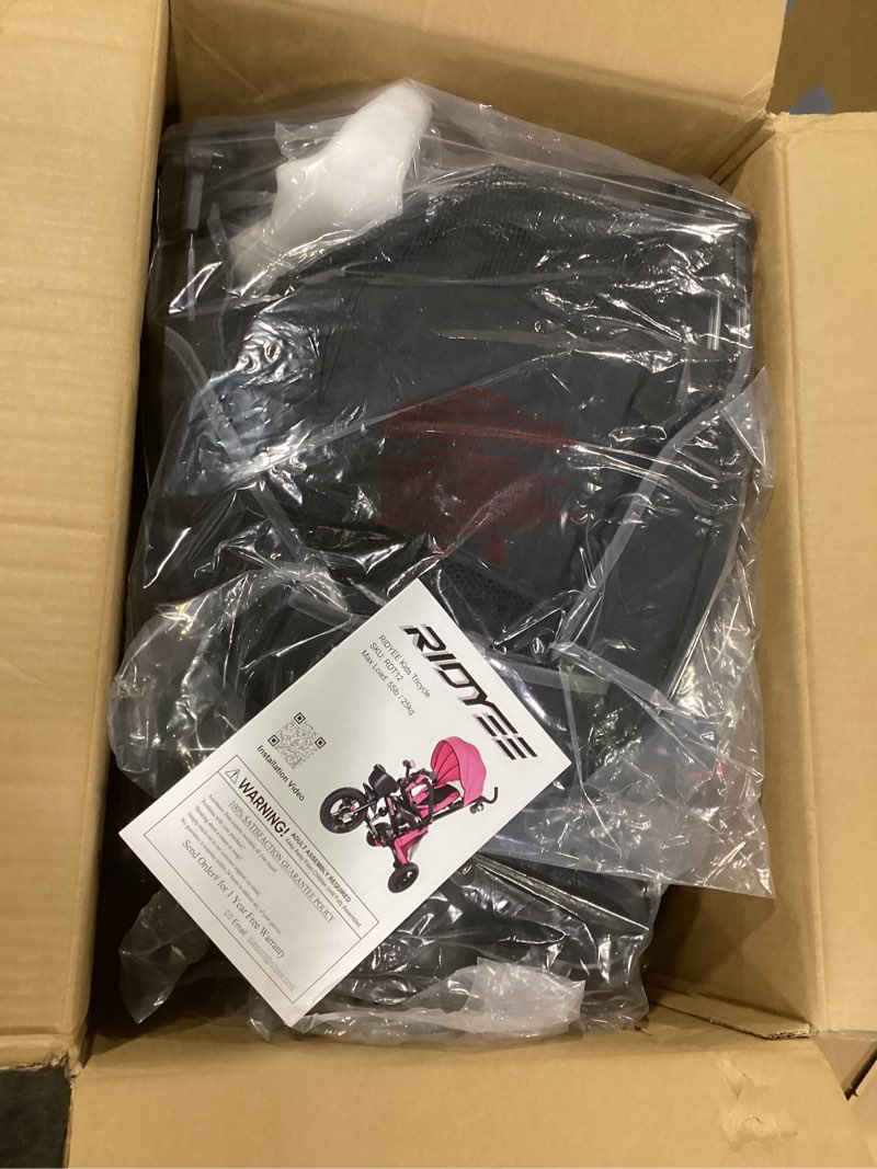 Condition photo showing New/Like New for 7-in-1 Folding Toddler Tricycle for 18 Months to 5 Years, Tricycle Stroller with Dual Brakes, All-Terrian Rubber Tire, Tricycle for Toddlers with Rotatable Seat, Adjustable Push Handle, Grey