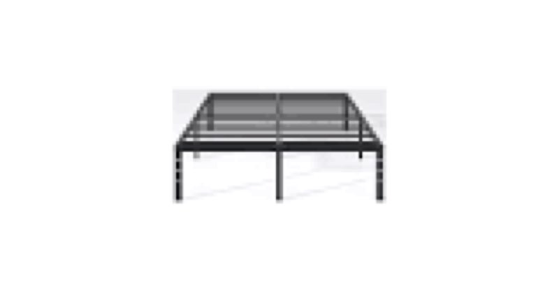 a4020-12-k new jeto metal bed frame,king size bed frame with storage space,heavy duty sturdy mattress foundation,easy assembly,no box spring needed,black,12 inch,king