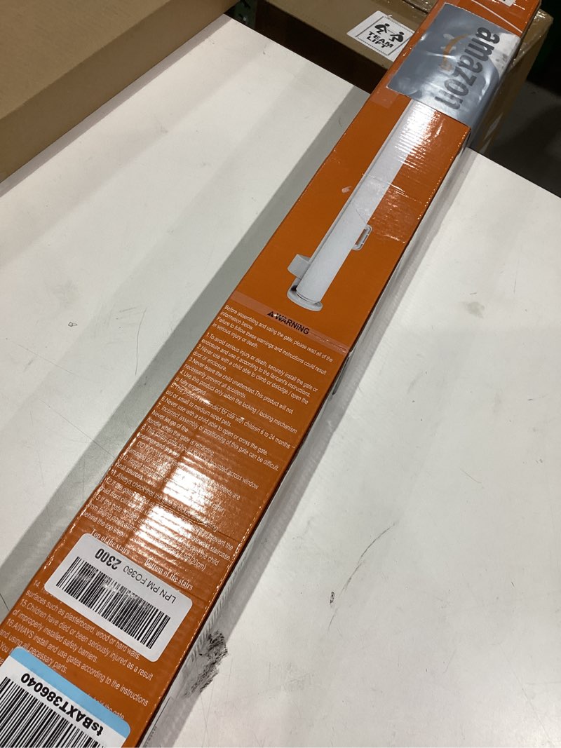 Condition photo showing Good Condition for Retractable Baby Gates, Mesh Dog Gate for Doorways, 33.6" Tall, Expands to 55" Wide,Pet Safety Essential Fit for Baseboards, Wide Toddlers Gates for Hallways, Indoor & Outdoor,Grey