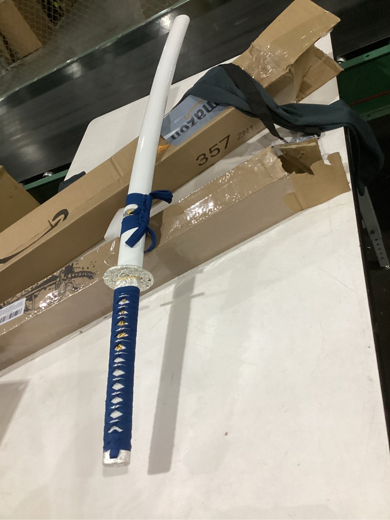 Condition photo showing Good Condition for real katana sword sharp 1060 high carbon steel real samurai sword full tang battle ready japanese samurai swords display collection blue dragon