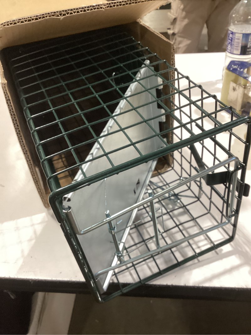 Condition photo showing Good Condition for humane way sentinel 24 inch live animal trap - no assembly required - safe small traps for all animals - cat, squirrel, rabbit, rodent - 24" l x 7.5" w x 7.5" h