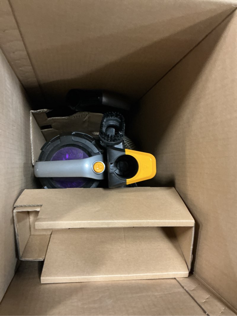 Condition photo showing As Is for eureka powerful lightweight upright vacuum carpet and floor, powerspeed neu202 with automatic cord rewind, purple powerspeed neu202 with automatic cord rewind purple