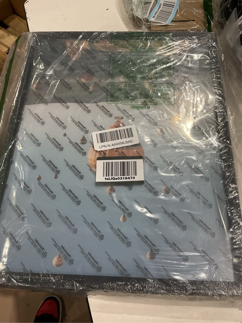 Condition photo showing Good Condition for 14x18 picture frame set of 2, 14 x 18 black picture frame with hd plexiglas, 14 by 18 poster frame, display frame for vertical or horizontal, presenting spatial aesthetics-form & light series 14x18 black
