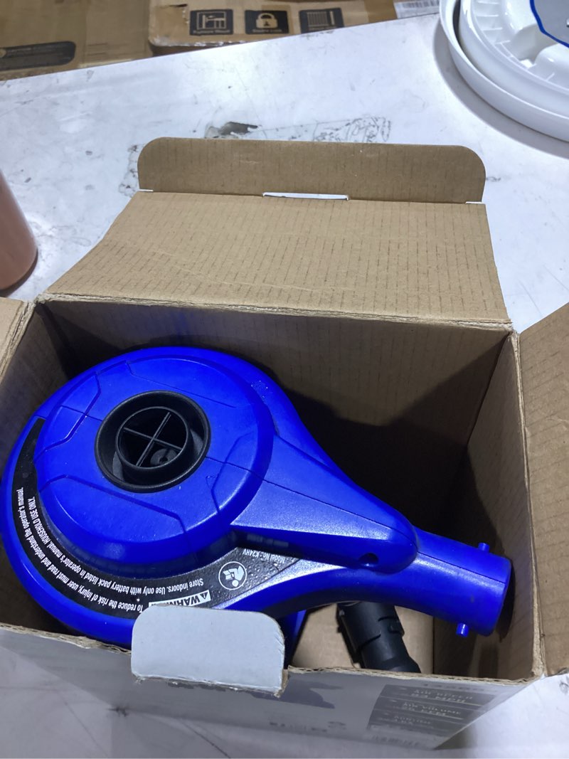 Condition photo showing As Is for kobalt 24v cordless high volume inflator 24-volt lithium ion (li-ion) air inflator (power source: battery)