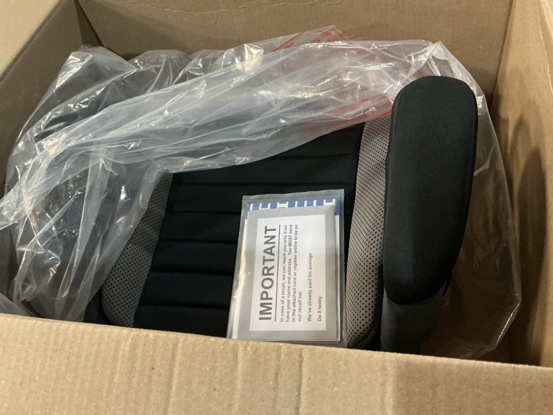 Condition photo showing Good Condition for chicco gofit backless booster car seat without latch attachment, travel booster seat for car, portable car booster seat for children 40-110 lbs. | shark/black/grey gofit shark/black/grey