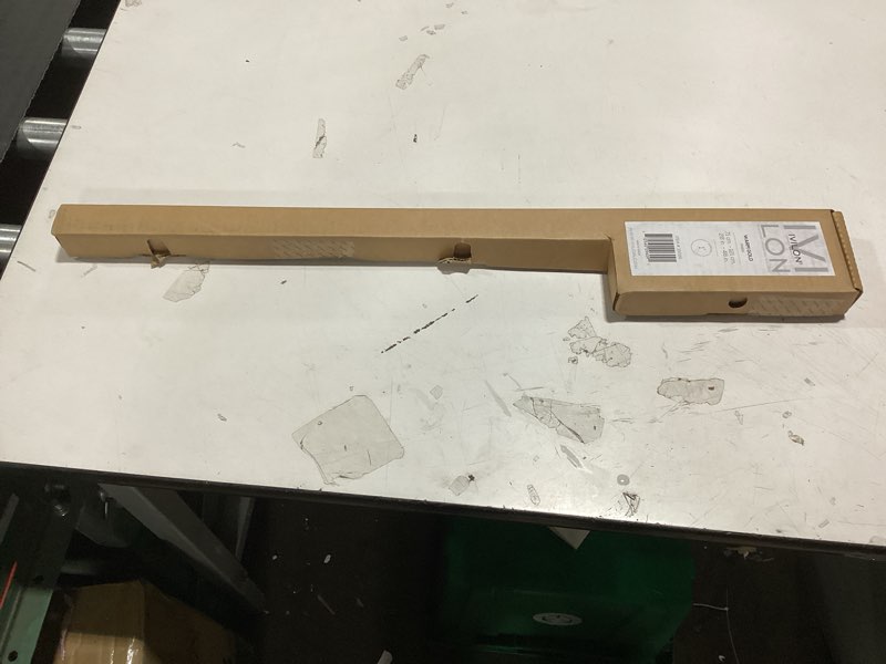 Condition photo showing New/Like New for ivilon drapery window curtain rod - end cap style design 1 inch pole. 28 to 48 inch color warm gold 28 to 48 in.