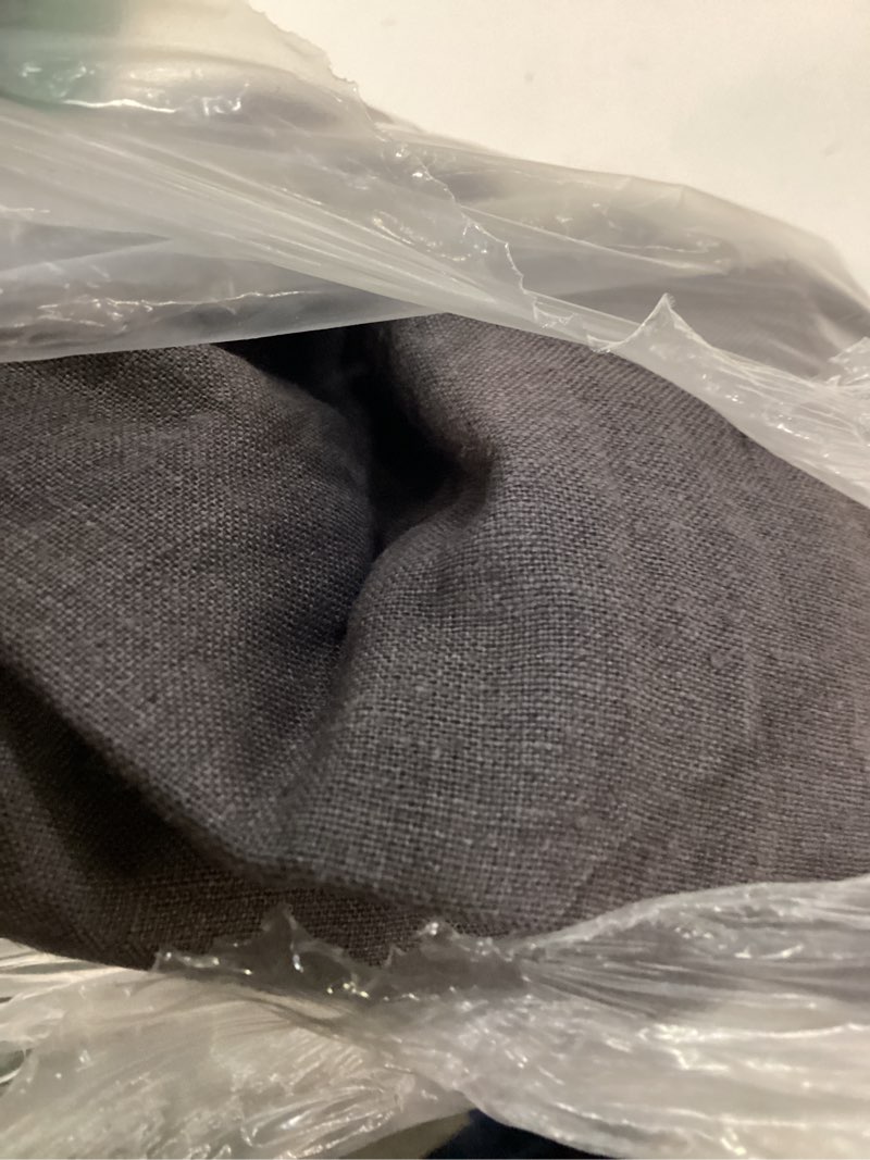 Condition photo showing Good Condition for european linen curtain - single panel, 48x108, storm