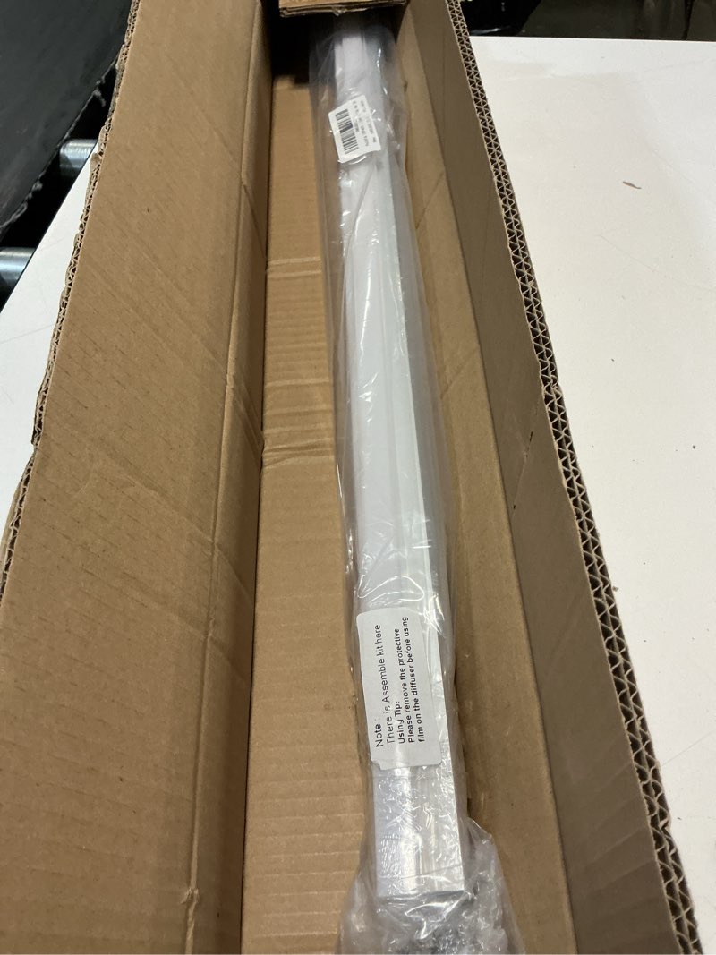 Condition photo showing As Is for led shop lights,led shop lights 4ft 50w 6500k 7000lm clear white,shop light 4ft 110v linkable integrated v-shape for shop garage,warehouse,workbench and workshop commercial bay lighting(4-pack) 4ft 6500k 4-pack