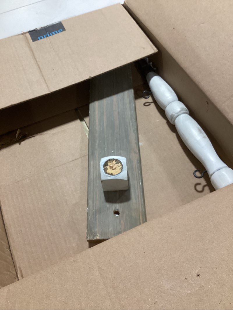 Condition photo showing As Is for K&K Interiors Arrow Holder Decorative Hanging Sign, White