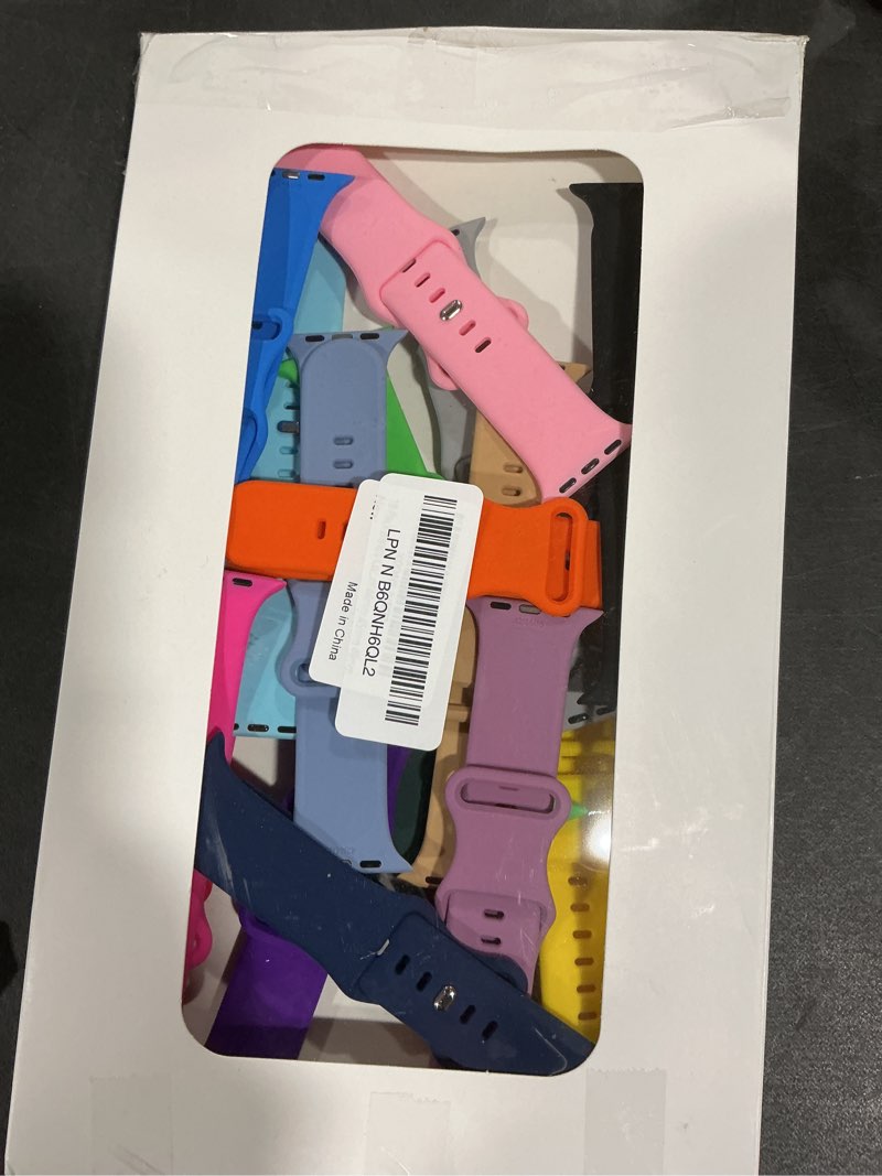 Condition photo showing New/Like New for 18 Pack Bands Compatible with Apple Watch Band 49mm 46mm 45mm 44mm 42mm 41mm 40mm 38mm for Women Men, Sport Silicone Breathable Strap for iWatch Series Ultra 11 10 9 8 SE 7 6 5 4 3 2 1 42mm(Series 3/2/1)/44mm/45mm/46mm/49mm