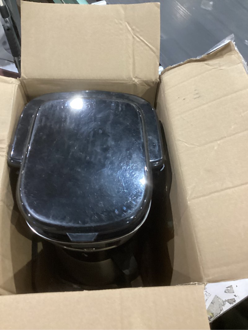 Condition photo showing As Is for black+decker 12-cup thermal coffeemaker, black/silver, cm2035b