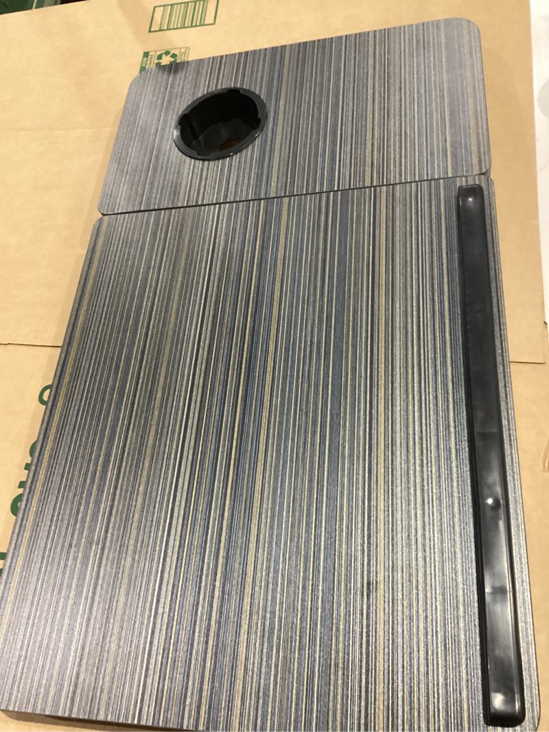 Condition photo showing Good Condition for similar item////buyify foldable laptop bed desk for couch, sofa - large lap desk tray table with cup holder and tablet slot - portable notebook stand for eating, writing, studying and wfh (black)- usa original patent