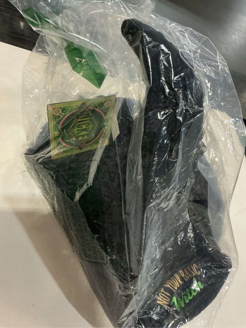 Condition photo showing Good Condition for Wicked Elphaba's Witch Hat Bedding Super Soft Plush Decorative Throw Pillow, 14 in X 9 in, (Officially Licensed Product) By Franco Collectibles