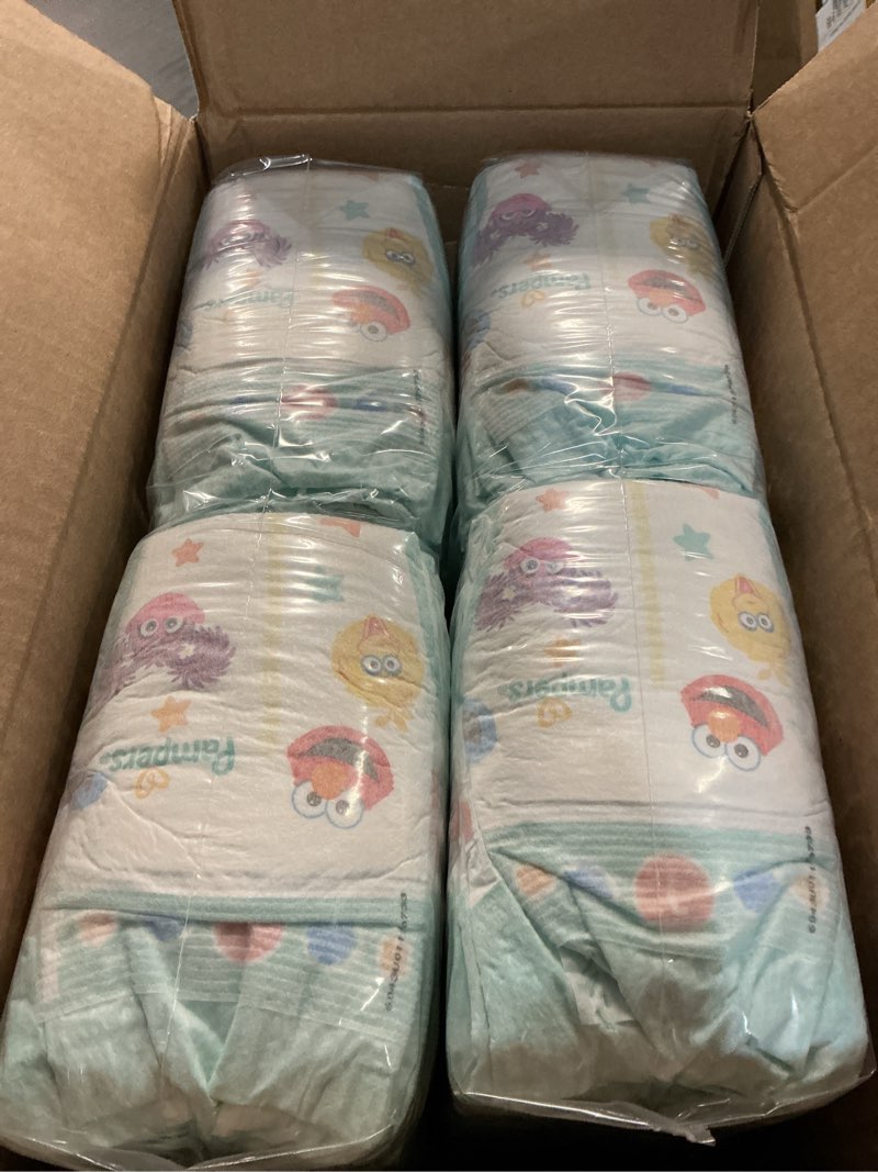 Condition photo showing New/Like New for pampers diapers - baby dry - size 1, 120 count, absorbent disposable infant diaper (packaging may vary) size 1 120