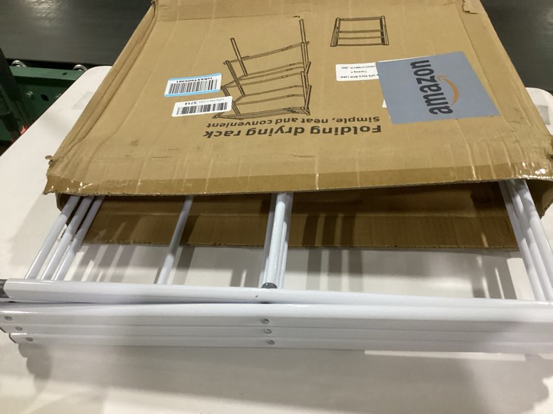 Condition photo showing Good Condition for Drying Rack for Laundry, Foldable Clothes Drying Rack, Small Collapsible Dry Rack for Clothes, Use for Indoor & Outdoor Drying Clothes, 40"x29"x14.5"(White)