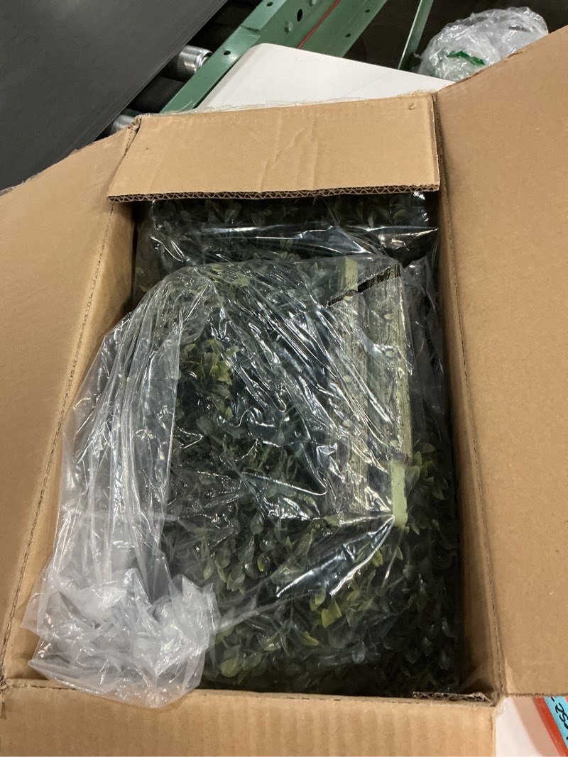 Condition photo showing Good Condition for 2-Pack 33" UV-Resistant Boxwood Topiary Ball Trees | Artificial Outdoor Plants with Ground Spikes for Porch, Patio, Planters & Indoor Decor Boxwood-tower