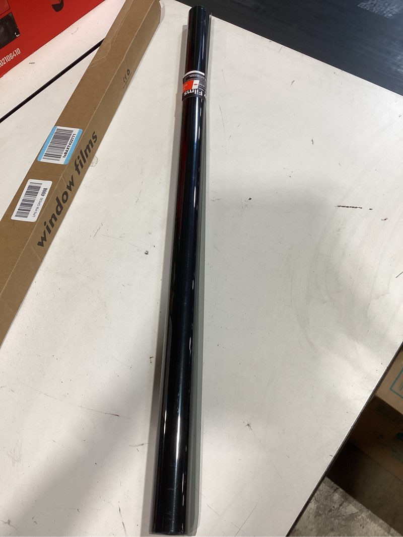 Condition photo showing Good Condition for car window tint film - privacy, heat & uv block, scratch resistant, blackout sun shade roll 50%vlt 36in x 15ft
