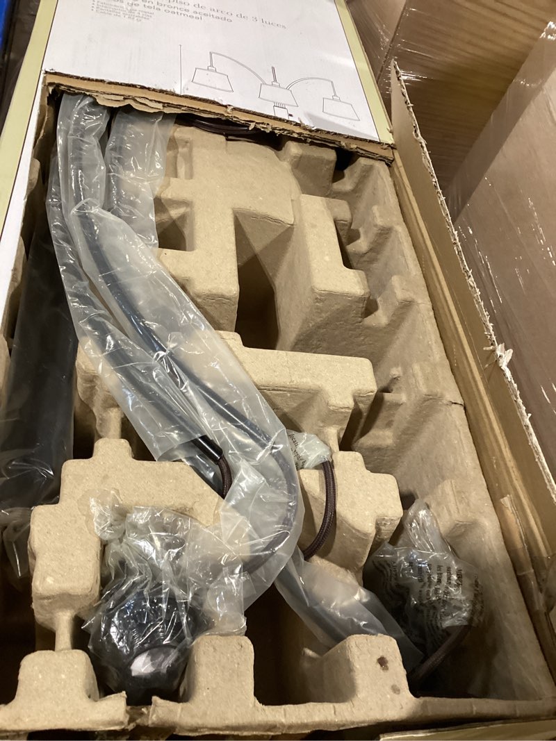 Condition photo showing New/Like New for allen + roth 80-in bronze multi-head floor lamp