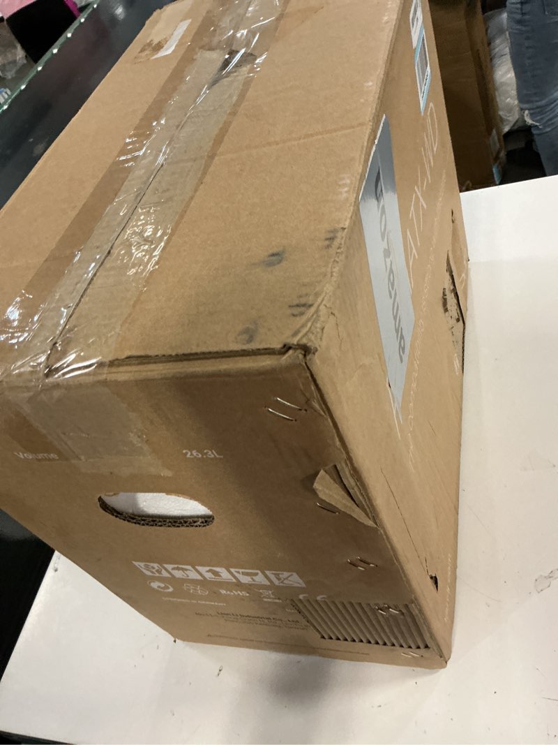 Condition photo showing New/Like New for Lian Li A3-mATX-WD-26.3L Micro Form Factor Chassis-No Fans Included-Supports 360mm AIO-Modularity Design-for M-ATX, ITX Motherboard-DAN Cases Collaboration-Wood Front Panel-White (A3W-WD)