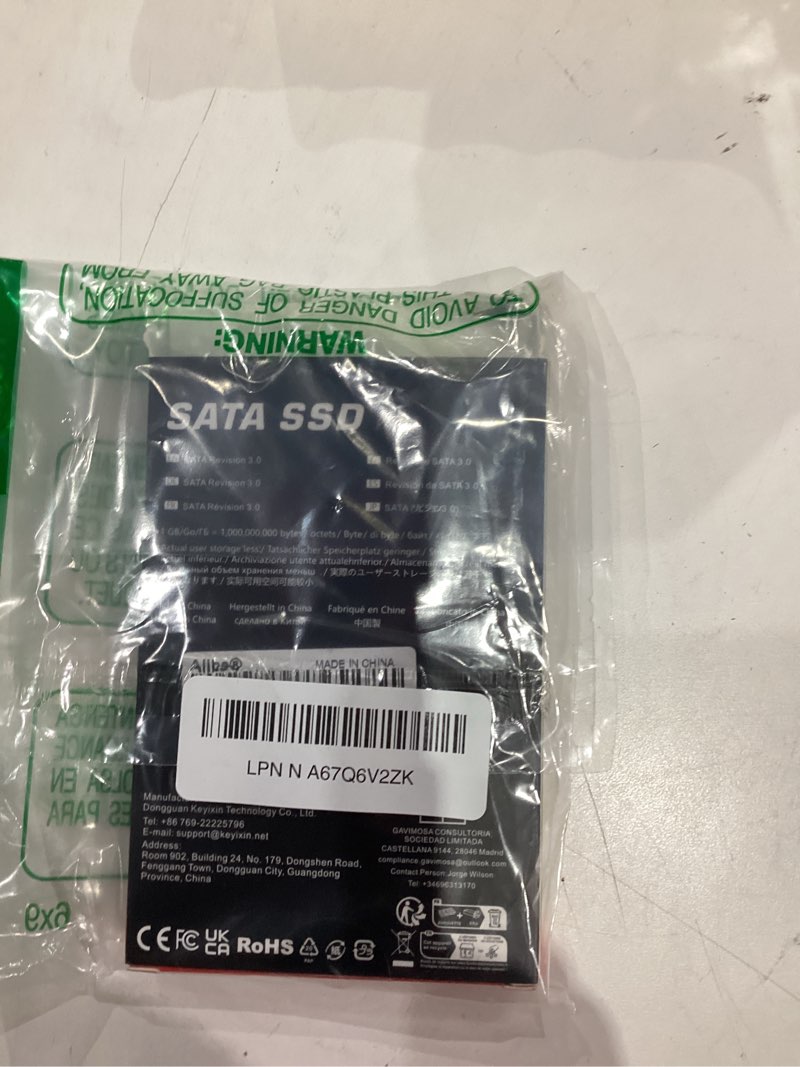 Condition photo showing Good Condition for Aiibe 256GB Internal Solid State Drive SATA III SSD 256GB 2.5” SSD Drive Internal Up to 550MB/s for Computer Laptop (Black) 256GB X12