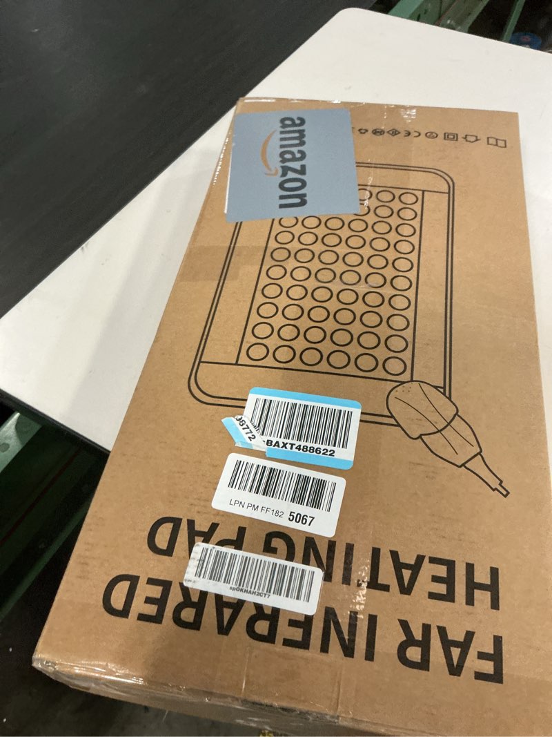 Condition photo showing New/Like New for Far Infrared Heating Pad, Natural Jade and 2 Different Tourmaline Heating Pad, Electric Heating Pads for Back Neck Shoulders and Abdomen, Auto Shut Off Function (30.7" X 20.8")