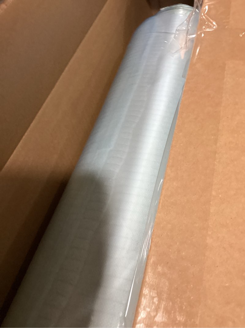 Condition photo showing As Is for premium crib & toddler mattress,100% knitted fabric, premium fleece surface-hypoallergenic, 5" thick firm soft crib mattress, non-toxic - fits standard cribs & toddler beds simple 52" x 27.6" x 5"