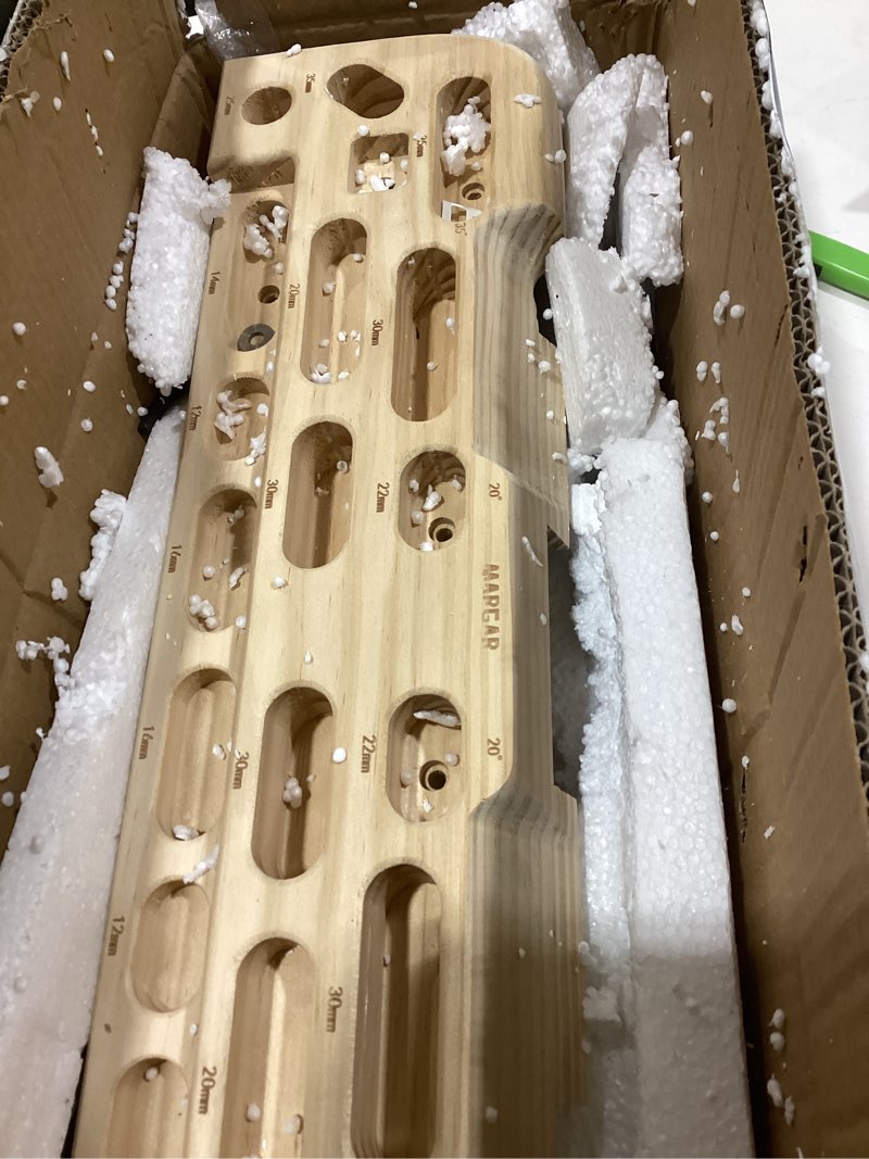 Condition photo showing Good Condition for MARGAR Hangboard Rock Climbing Hangboard with Door Way Pull Up Bar, 2 in 1 Hangboard Rock Climbing Hangboard, Rock Climbing Hangboard Over Door for Rock Climbing Training and Home Fitness