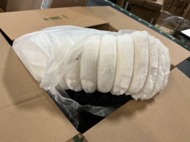 Condition photo showing As Is for INVENHO Heated Cat Beds for Indoor Cats and Small Dogs, 20" Cozy Donut Heated Pet Bed with Timer & Temp Adjustable, Removable Waterproof Electric Warming Bed for Indoor Cat Cream Size: 20"x20"x6"