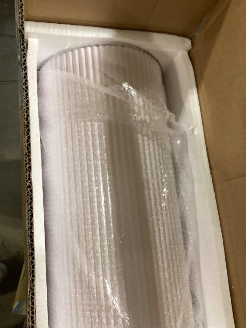 Condition photo showing Good Condition for metal pleated cylinder pedestal stands for party, 3 pieces heavy duty round cake pedestal stand display plinth pillars art decor for wedding ceremony birthday party?small, white? white l:23.82"x12.6", m:21.85"x11.02", s:19.88"x9.45"
