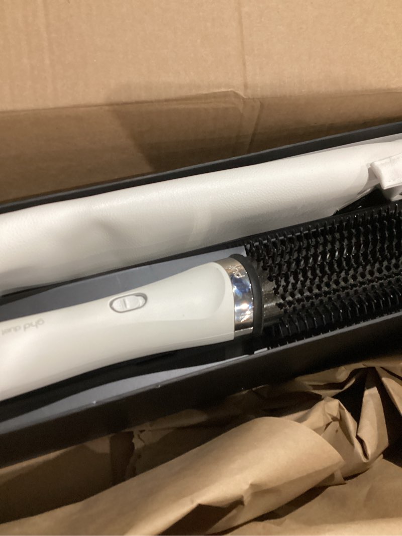 Condition photo showing As Is for ghd Duet Blowdry-Hair Dryer Brush | Wet to Blow Dried with No Heat Damage | 3X More Volume with 24 Hour Long-Lasting Results | Blow Dry with No Fizz | 50% More Shine White