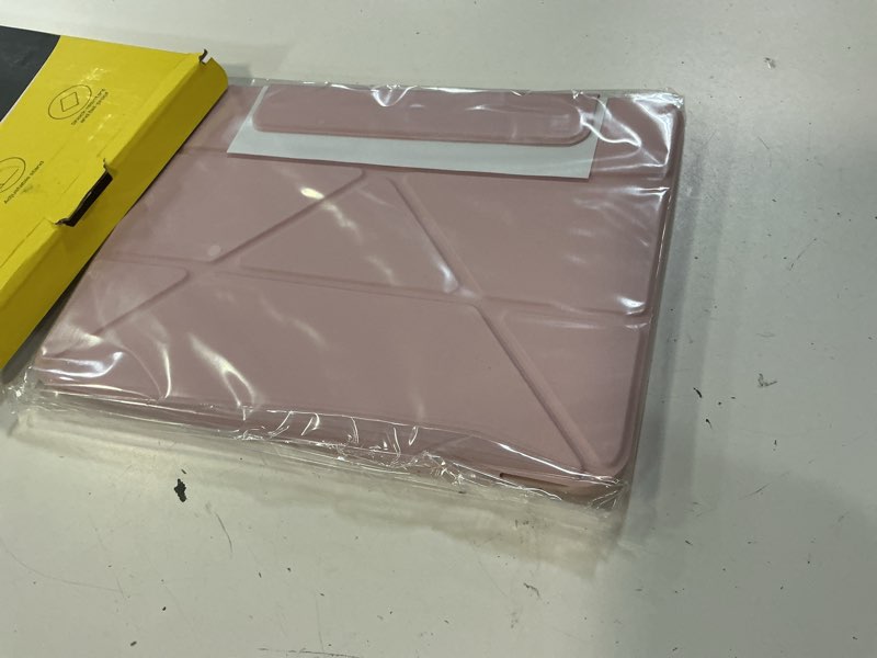 Condition photo showing New/Like New for sparin magnetic case for ipad a16 11th/10th gen (2025/2022), origami stand cover with auto sleep/wake, multi-angle viewing, hidden pencil holder, ultra slim lightweight & stable on sofa/bed-pink
