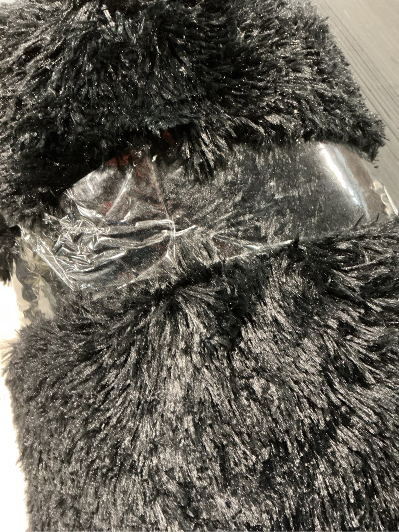 Condition photo showing Good Condition for Fluffy Area Rug 5x7 Bedroom: Shag Rug for Bedroom - Area Rug 5x7 Black Plush Fuzzy Soft Carpet for Living Room Black 5' x 7' (Rectangular)