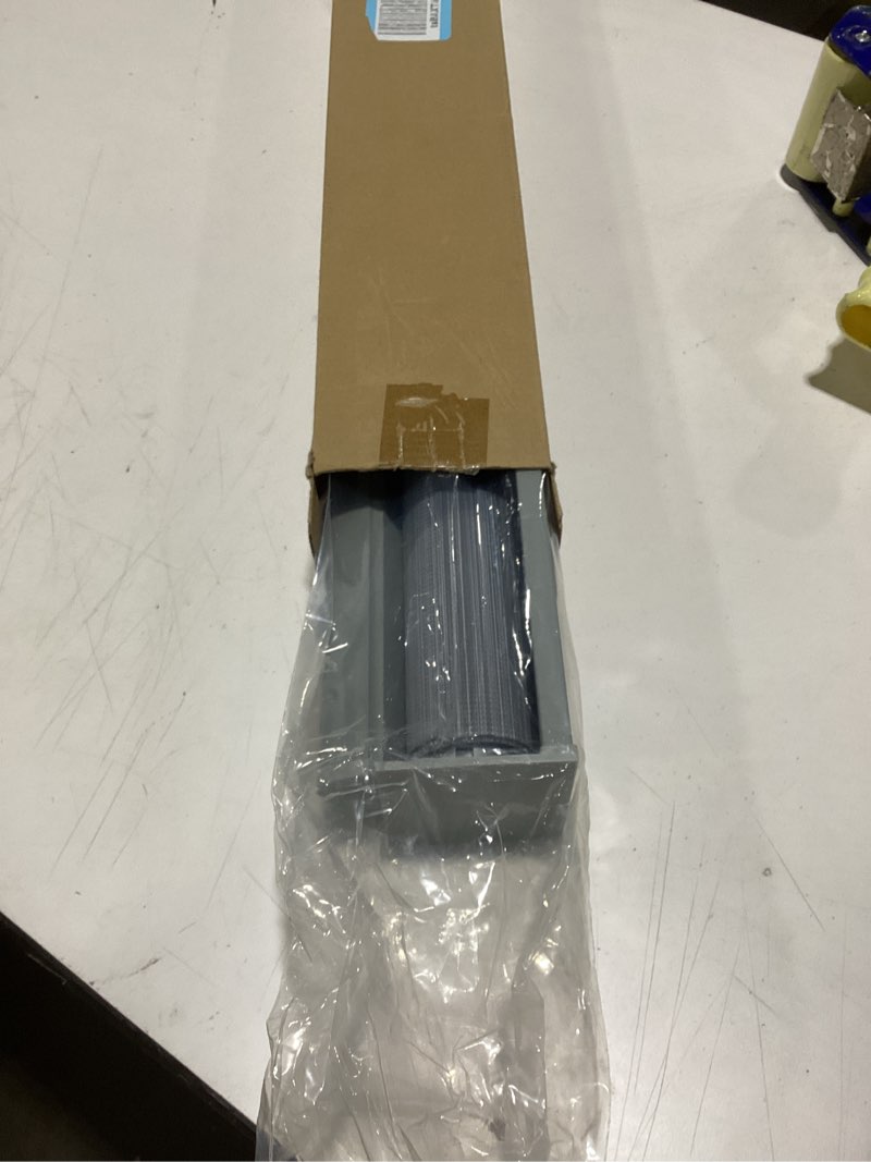 Condition photo showing Good Condition for AOSKY Blackout Roller Shades Cordless Blinds for Windows, Free-Stop Shades with Valance, Thermal Insulated Fabric, UV Protection, Natural Woven Blinds for Home and Office (20" W x 72" H, Grey) Grey 20"W x 72"H