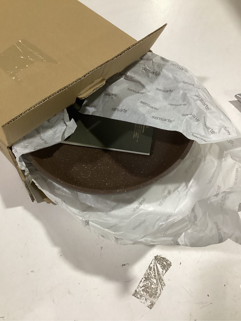 Condition photo showing Good Condition for SENSARTE Nonstick Frying Pan Skillet, Non Stick Omelette Pan, Healthy Stone Cookware Chef's Pan PFOA Free, Toffee Brown (9.5 Inch) 9.5 Inch Toffee Brown