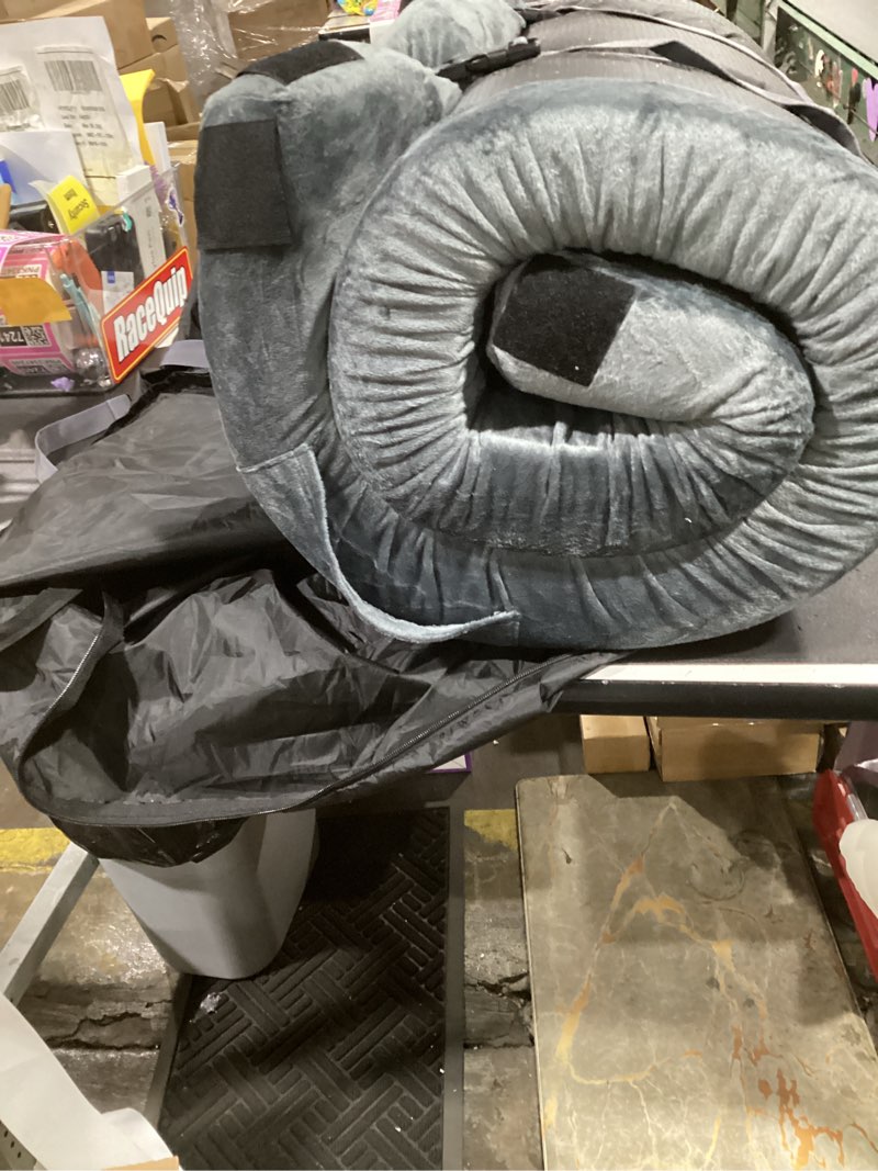 Condition photo showing Good Condition for (similar) kingfun 3 inch certipur-us memory foam camping mattress, waterproof roll up sleeping pad, thick floor sleeping mats for tent with removable travel bag gray twin 75\" x 36\" x 3 inch