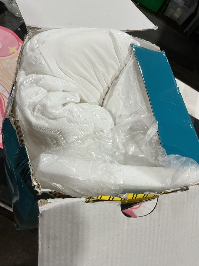 Condition photo showing As Is for Elviros Cervical Neck Pillow for Neck Pain Relief, CPAP Pillow for Side, Back & Stomach Sleepers, Ergonomic Orthopedic Pillow for CPAP Users to Reduce Air Leaks and Mask Pressure, White