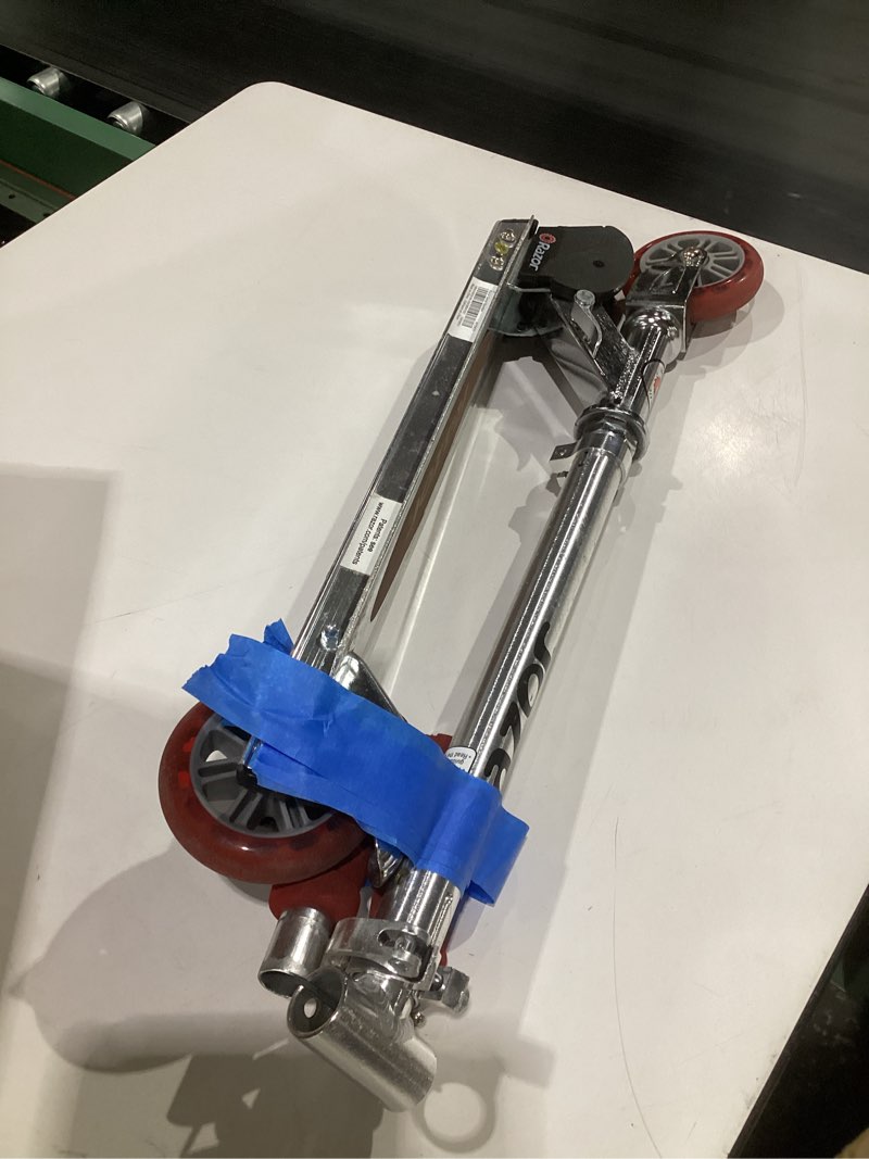 Condition photo showing As Is for (used)razor a kick scooter for kids - lightweight, foldable, aluminum frame, and adjustable handlebars red