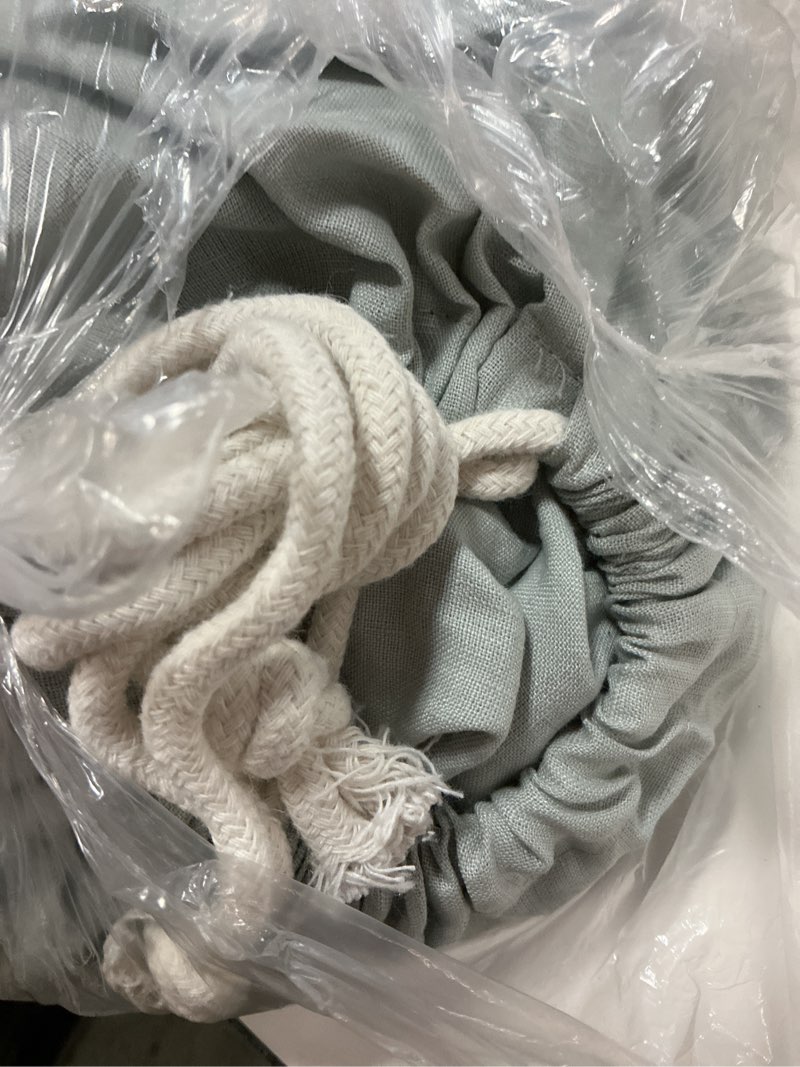 Condition photo showing Good Condition for european linen duvet cover set, full/queen, mist