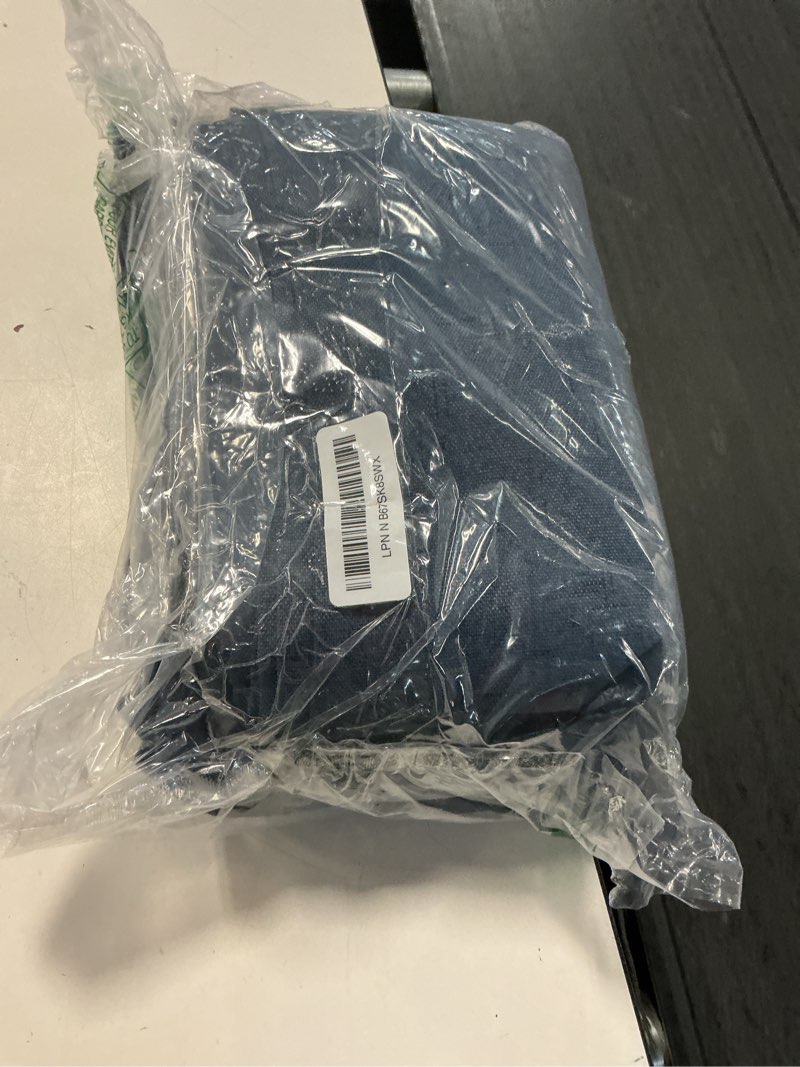 Condition photo showing Good Condition for h.versailtex linen blackout curtains 96 inches long 100% absolutely blackout thermal insulated textured linen look curtain draperies anti-rust grommet, energy saving with white liner, 2 panels, navy navy 52"w x 96"l (pack of 2)