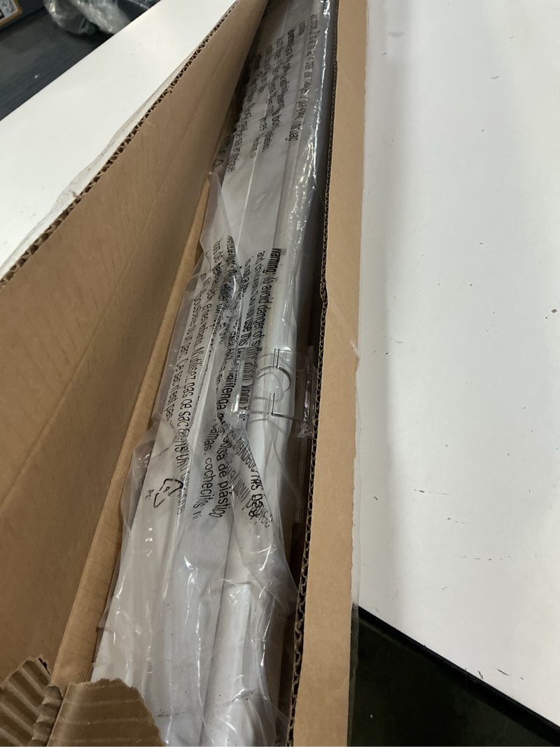 Condition photo showing Good Condition for lazblinds cordless cellular shades, no tools no drill blackout honeycomb shades pleated blinds for windows, 35'' w x 48'' h, silver white blackout-silver white 35'' w x 48'' h
