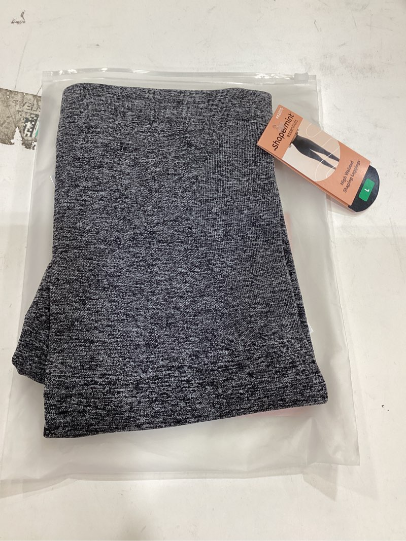 Condition photo showing New/Like New for shapermint high waisted tummy control compression leggings for women - petite to plus size womens leggings non see through large heather grey