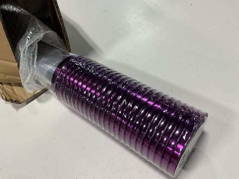 Condition photo showing New/Like New for patelai 100 pcs 16oz clear plastic cups with rim disposable tumblers heavy duty drinking wine glasses for weddings, easter, graduation, christmas parties, events(purple)