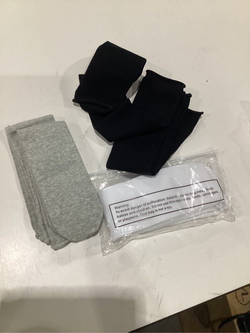 Condition photo showing Good Condition for shinymoon 6 pair seamless afo interface socks sensory seamless interface cotton non binding socks medium white, black, gray