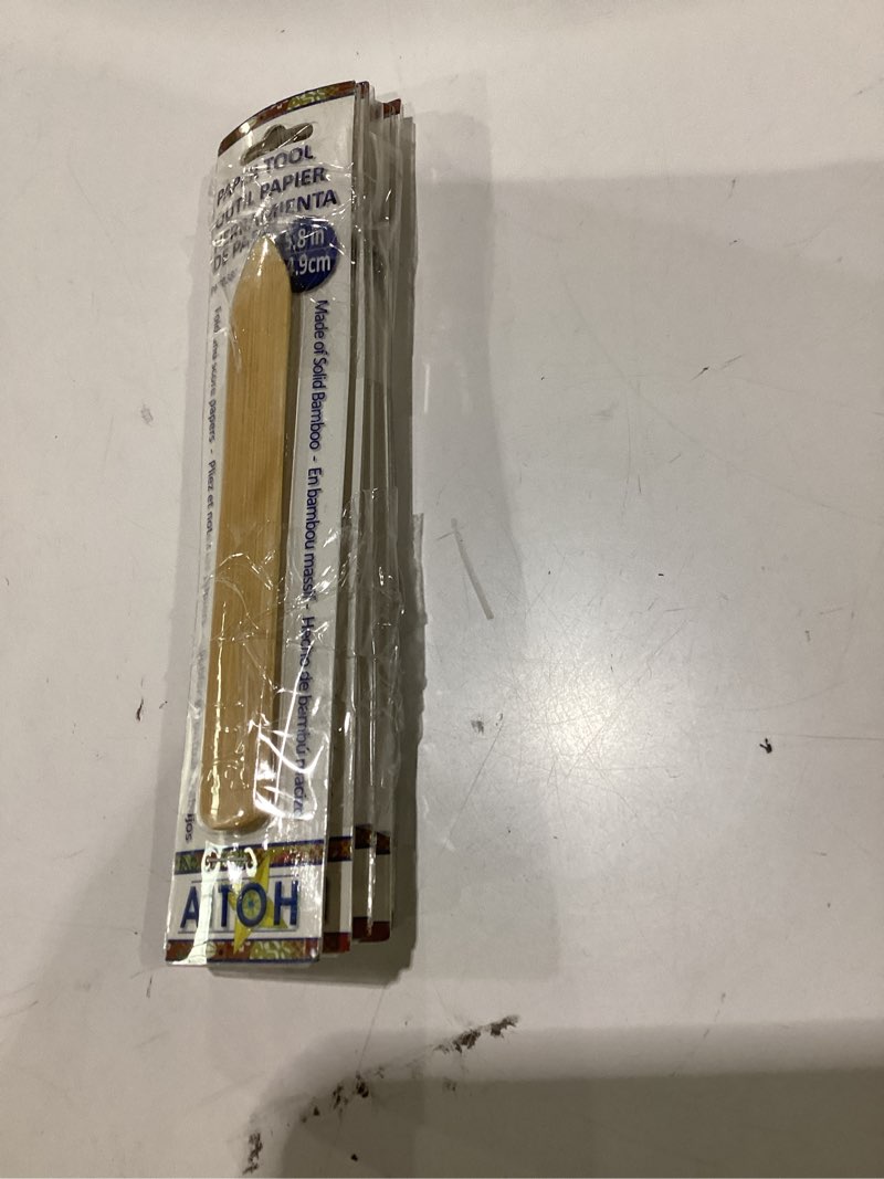 Condition photo showing New/Like New for aitoh bamboo paper tool medium, brown, pack of 5