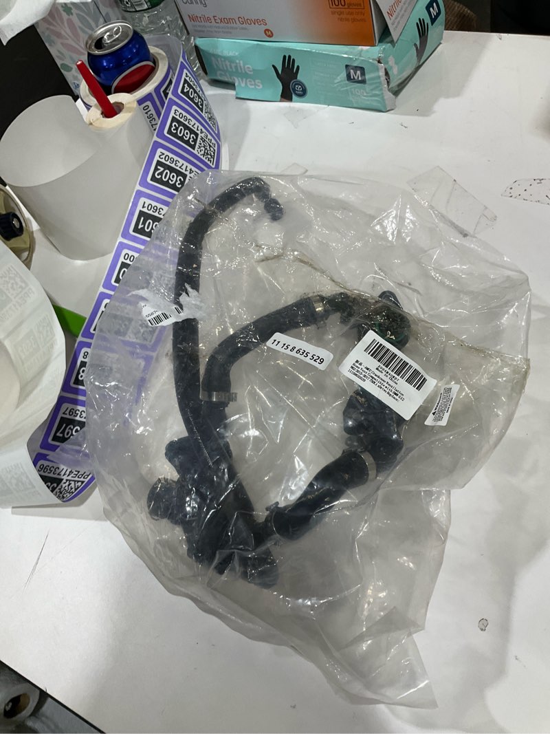 Condition photo showing As Is for amcc crankcase ventilation hose vent compatible with bmw g12 n63 2015-2017 750li xdrive replace: 11158635529