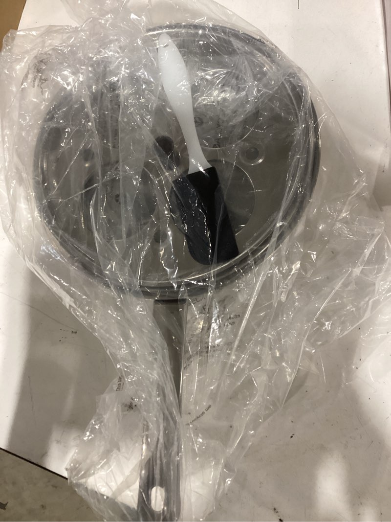 Condition photo showing New/Like New for 4 cups egg poacher pan - stainless steel poached egg cooker – induction cooktop egg poachers cookware set with 4 nonstick large pfoa free egg poacher cups and silicone spatula 4cups